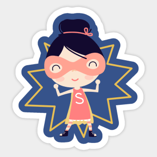 Girl Hero Sticker